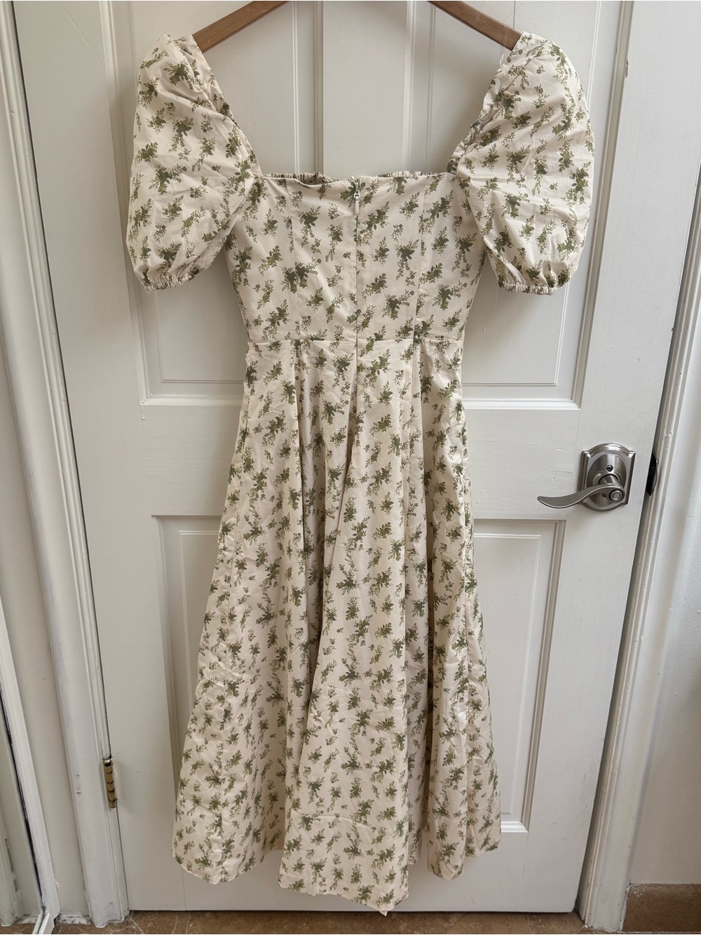 House of CB Tallulah Garden Print Puff Sleeve Midi Cottagecore Milkmaid Sundress - Picture 7 of 12